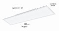 Lampa sufitowa LED-PANEL 1200X300  biała SALOBRENA-A  98205 EGLO