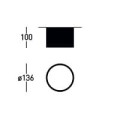 Lampa sufitowa Luno 136II  Triac 14.1103.D  plafon led  IP44 Chors