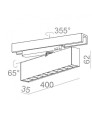Lampa  do szynoprzewodu 3F led RAFTER points 40 LED track 16326  Aqform