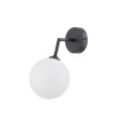 Kinkiet ścienny czarny z kloszem kula  Dorado LP-002/1W BK
