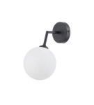Kinkiet ścienny czarny z kloszem kula  Dorado LP-002/1W BK