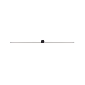 Kinkiet czarny Pin led L 8130 IP44 15W 4000K Nowodvorski