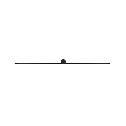 Kinkiet czarny Pin led L 8130 IP44 15W 4000K Nowodvorski