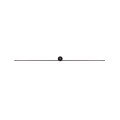 Kinkiet czarny Pin led L 8130 IP44 15W 4000K Nowodvorski