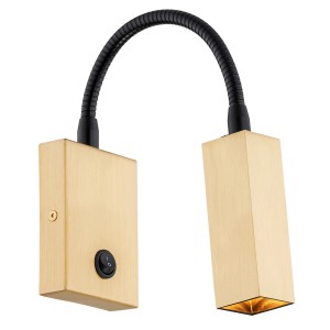 Rockstar 4743 kinkiet do czytania z wyłącznikiem złoty Argon