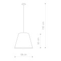 Lampa wisząca 9737 Moss czarna na 3 żarówki E27