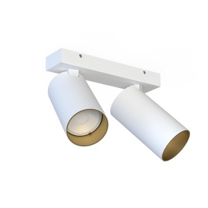 Lampa natynkowa 2X GU10 kinkiet biało/złoty Mono II 7774 Nowodvorski