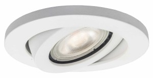 Oczko podtynkowe okrągłe ruchome białe Lagos IP20 LP-440/1Rs WH Movable