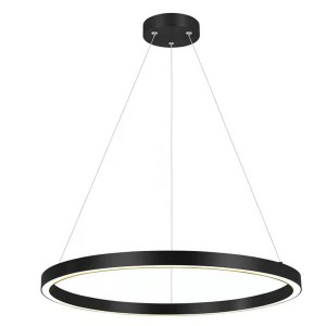 Lampa wisząca mała czarna koło Midway LP-033/1P S BK Triangle