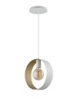 Lampa wisząca Happy 1 E27 biało/złota 32289 Sigma