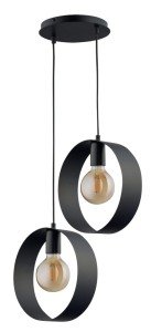 Lampa wisząca Happy 2 E27 czarna  32281 Sigma