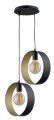 Lampa wisząca Happy 2 E27 czarno/złota  32284 Sigma