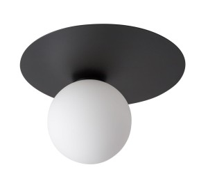 Lampa natynkowa plafon Argon 1 koło czarny 33263 Sigma