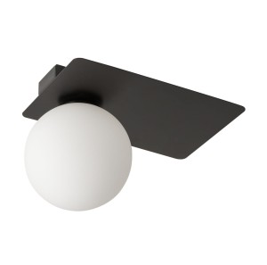 Lampa natynkowa plafon Argon 1 prostokąt czarny 33273 Sigma