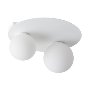 Lampa natynkowa plafon Argon 2 koło biały 33265 Sigma