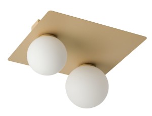 Lampa natynkowa plafon Argon prostokąt  złoto 33277 Sigma