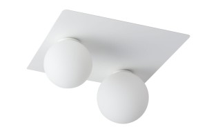 Lampa natynkowa plafon Argon 2  prostokąt biały 33275 Sigma