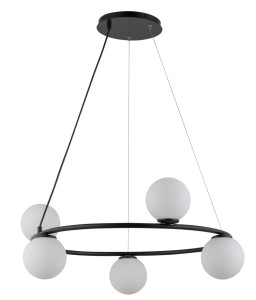 Lampa wisząca Gama koło 5 czarna 33383 Sigma