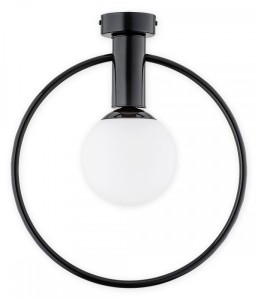 Lampa sufitowa Rico plafon 1 pł.  czarny połysk O2941 P1 CZA Lemir
