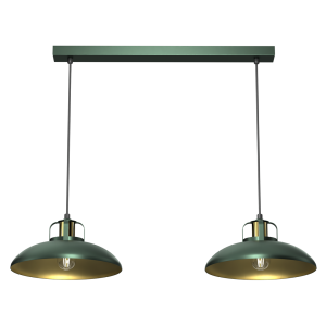 Lampa wisząca FELIX GREEN/GOLD 2xE27   MLP7710