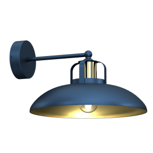 Kinkiet FELIX NAVY BLUE/GOLD 1xE27  MLP7712 Milagro