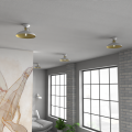 Lampa sufitowa FELIX WHITE/GOLD 1xE27 plafon  MLP7703