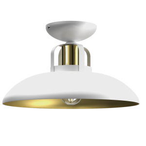 Lampa sufitowa FELIX WHITE/GOLD 1xE27 plafon  MLP7703