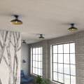 Lampa sufitowa FELIX NAVY BLUE/GOLD 1xE27 plafon MLP7713