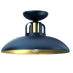 Lampa sufitowa FELIX NAVY BLUE/GOLD 1xE27 plafon MLP7713