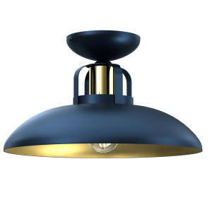 Lampa sufitowa FELIX NAVY BLUE/GOLD 1xE27 plafon MLP7713