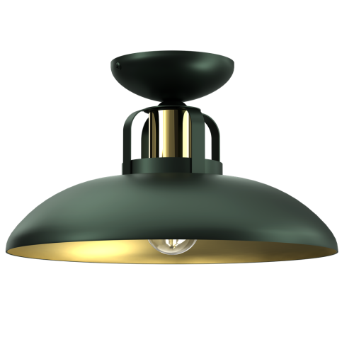 Lampa sufitowa FELIX GREEN/GOLD 1xE27 plafon  MLP7708