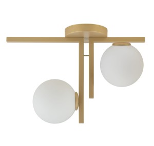 Lampa sufitowa Andy 2 plafon złoty 33337 Sigma