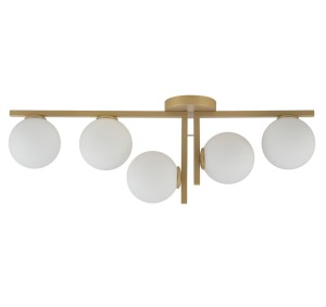 Lampa sufitowa Andy 5 plafon złoty 33339 Sigma