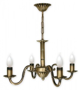 Lampa wisząca Prima żyrandol 4 pł.  patyna O1004/W4 Lemir