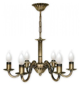 Lampa wisząca Prima żyrandol 6 pł.  patyna O1006/W6 Lemir