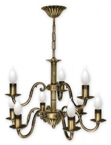 Lampa wisząca Prima żyrandol 9 pł.  patyna O1007/W9 Lemir