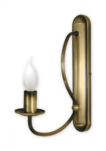 Lampa ścienna Korona kinkiet 1 pł.  patyna 390/K1 Lemir