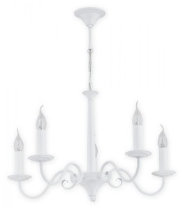 Lampa wisząca Asti żyrandol 5 pł. biały matowy O2895 W5 BIA Lemir