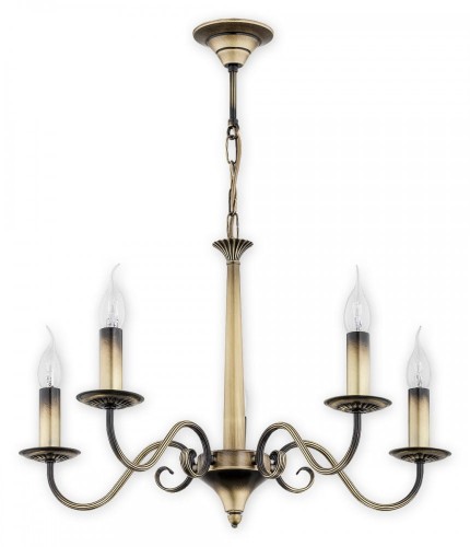 Lampa wisząca Asti żyrandol 5 pł.  patyna O2895 W5 PAT Lemir