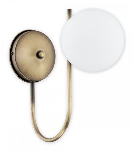 Lampa ścienna Ape kinkiet 1 pł.  patyna O2850 K1 PAT Lemir