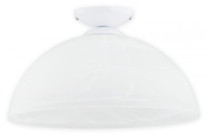 Lampa sufitowa Freja duży plafon 1 pł. Ø34 biały połysk O3134 P1 BIA Lemir