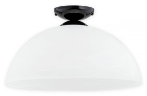 Lampa sufitowa Freja duży plafon 1 pł. Ø34  czarny połysk  O3134 P1 CZA  Lemir