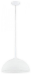 Lampa wisząca Freja duży zwis 1 pł. Ø34 biały połysk  O3135 W1 BIA Lemir