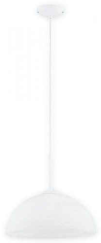 Lampa wisząca Freja duży zwis 1 pł. Ø34 biały połysk  O3135 W1 BIA Lemir