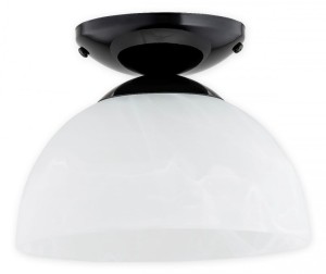 Lampa sufitowa Freja mały plafon 1 pł. Ø 19 czarny  połysk  O3130 P1 CZA Lemir