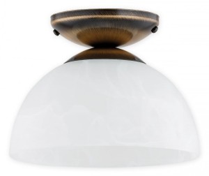 Lampa sufitowa Freja mały plafon 1 pł. Ø 19 patyna O3130 P1 PAT  Lemir