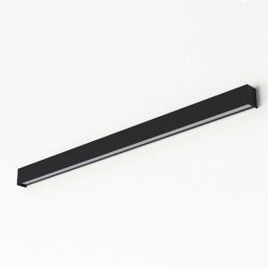 Lampa czarna ścienna  kinkiet STRAIGHT LED L 7595 Nowodvorski