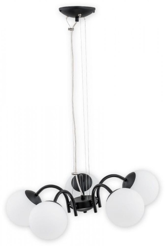 Lampa wisząca Nol żyrandol 5 pł. / czarny matowy O2905 W5 CZA