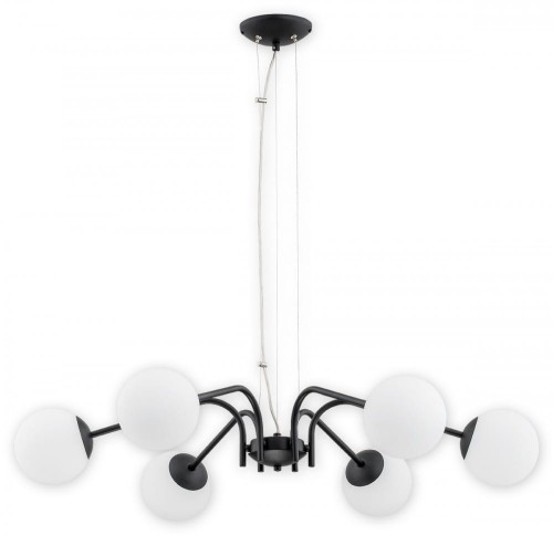 Lampa wisząca Nol żyrandol 6 pł. / czarny matowy O2906 W6 CZA
