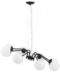 Lampa wisząca Nol żyrandol 8 pł. / czarny matowy O2907 W8 CZ